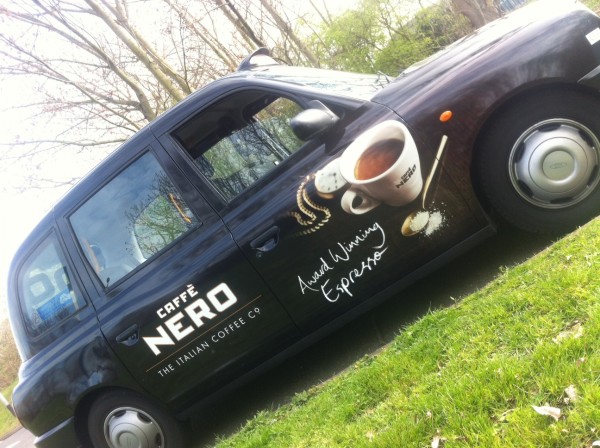 Out Of Home International - Caffe Nero - Taxi Advertising