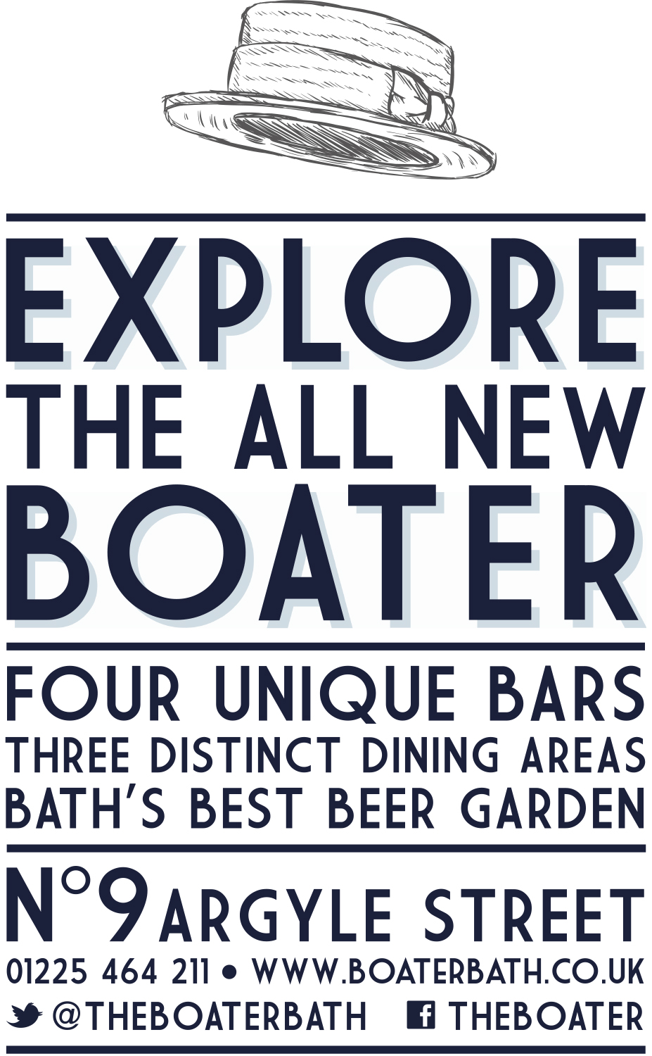 The Boater 4 Sheet Advertising