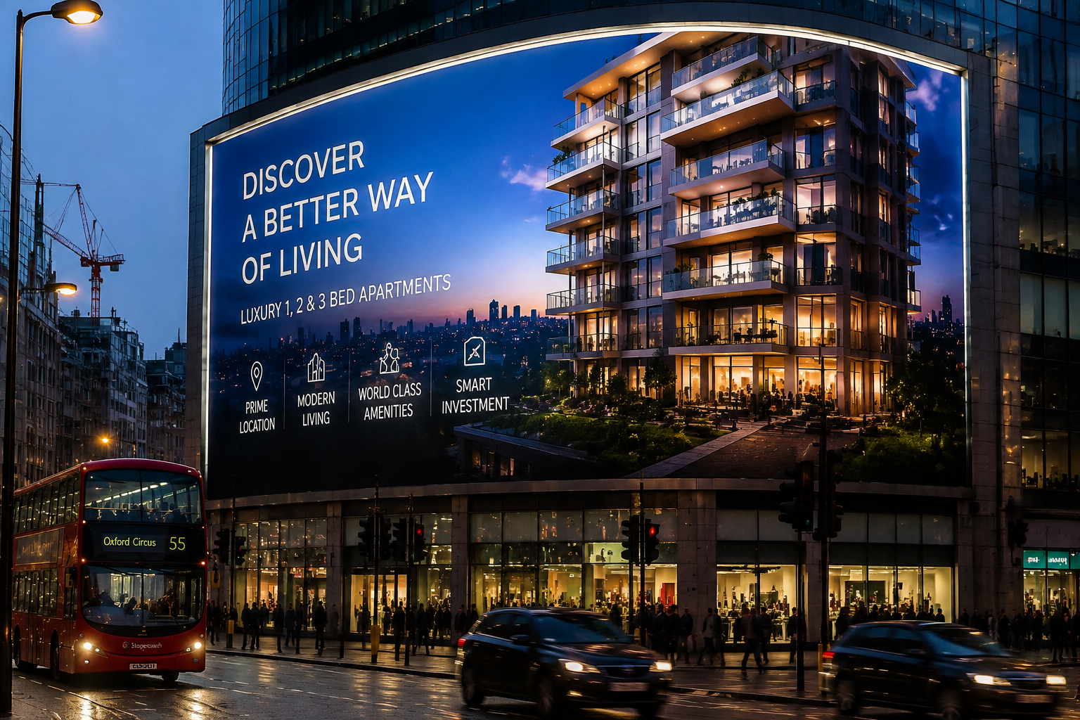 OOH Advertising for Real Estate Brands in UK